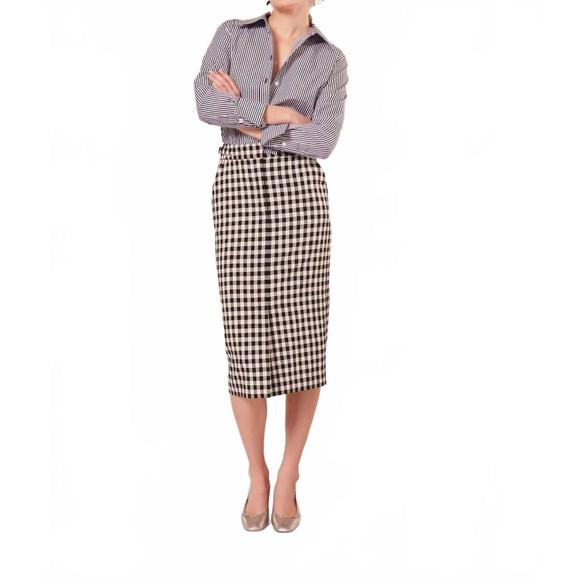 NEW TARA JARMON justina skirt in black/white - Picture 1 of 4